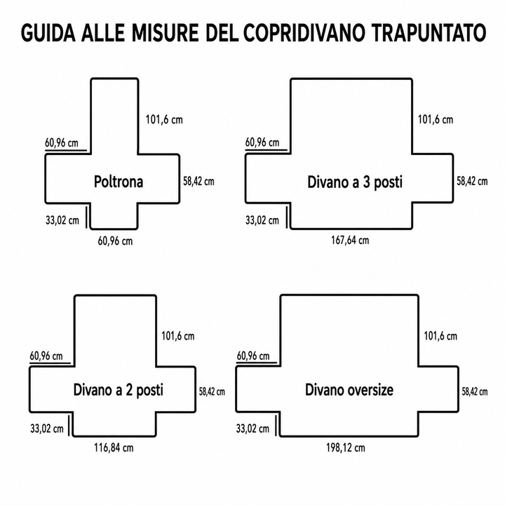 Myriam - Housse de canapé matelassée Motif Hivernal