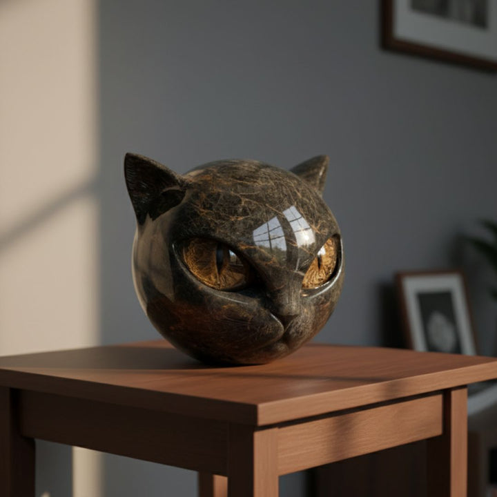 Chat Gardien en Pierre Noire