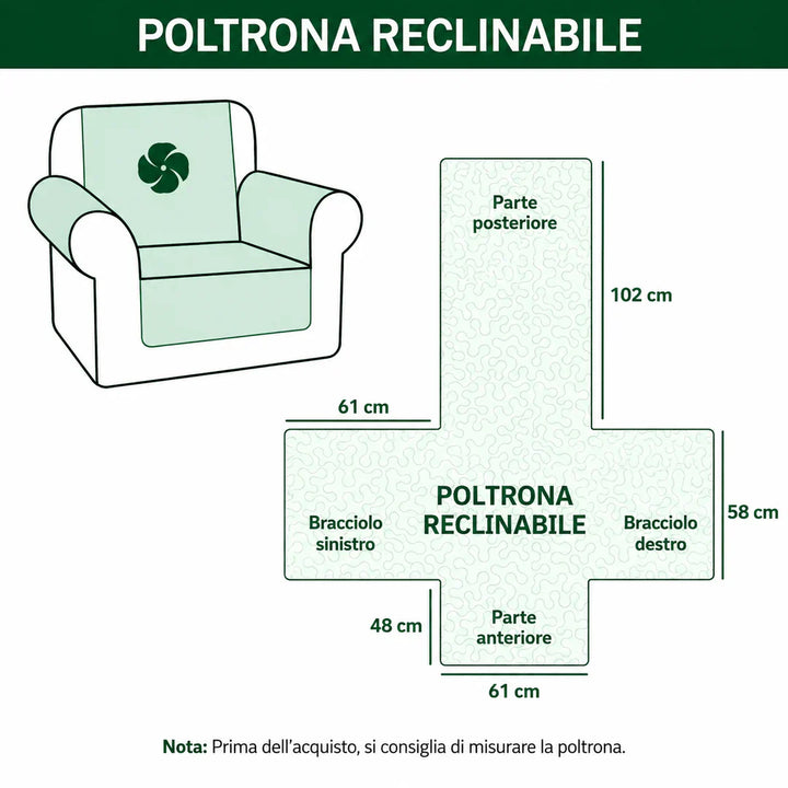 Micheline - Housse de canapé matelassée Bonhomme de Neige Rustique