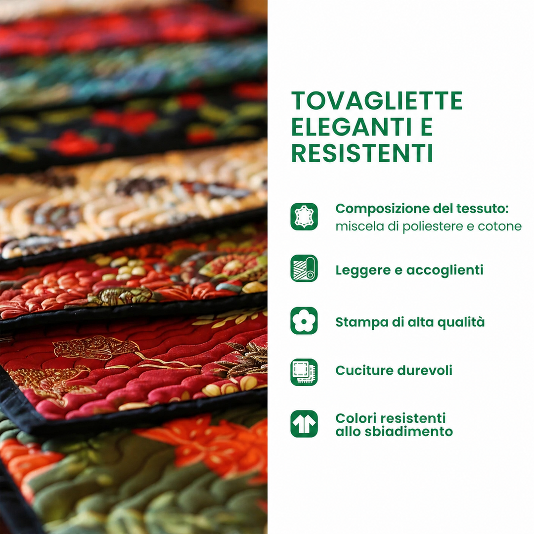Pauline - Set de table matelassé Bénissant Turquie