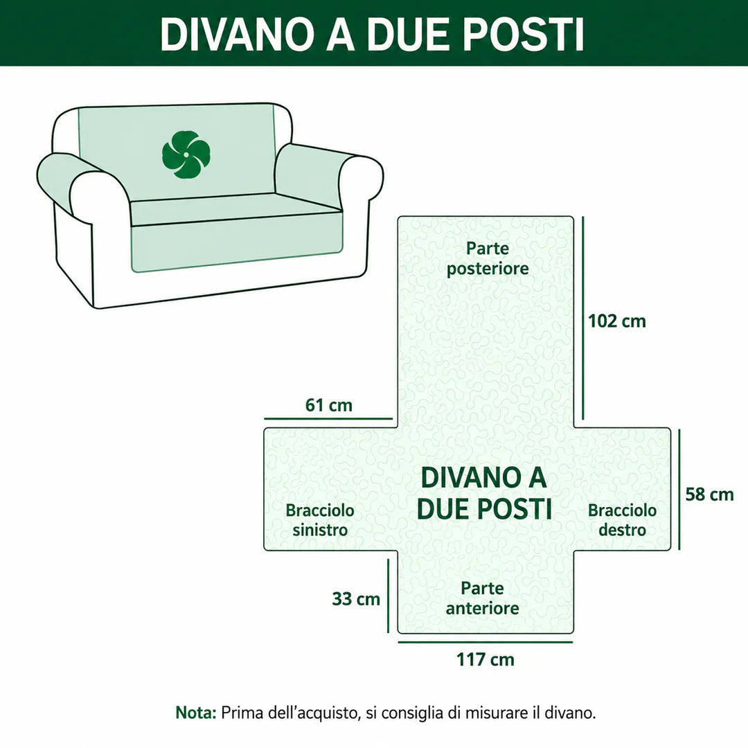Prune - Housse de canapé matelassée Style Essentiel