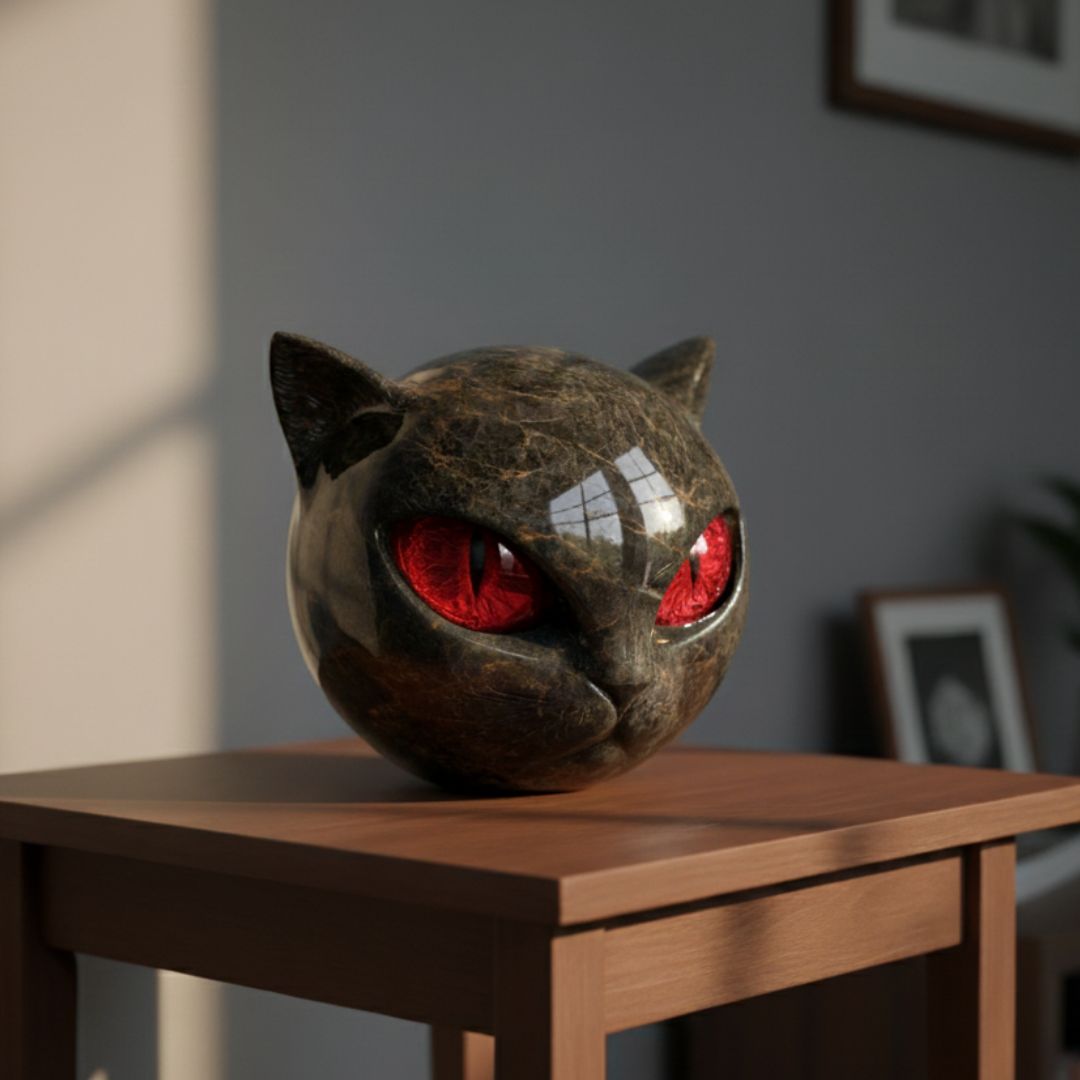 Chat Gardien en Pierre Noire