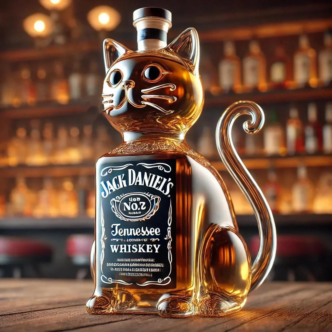 Chat Bouteille de Whisky