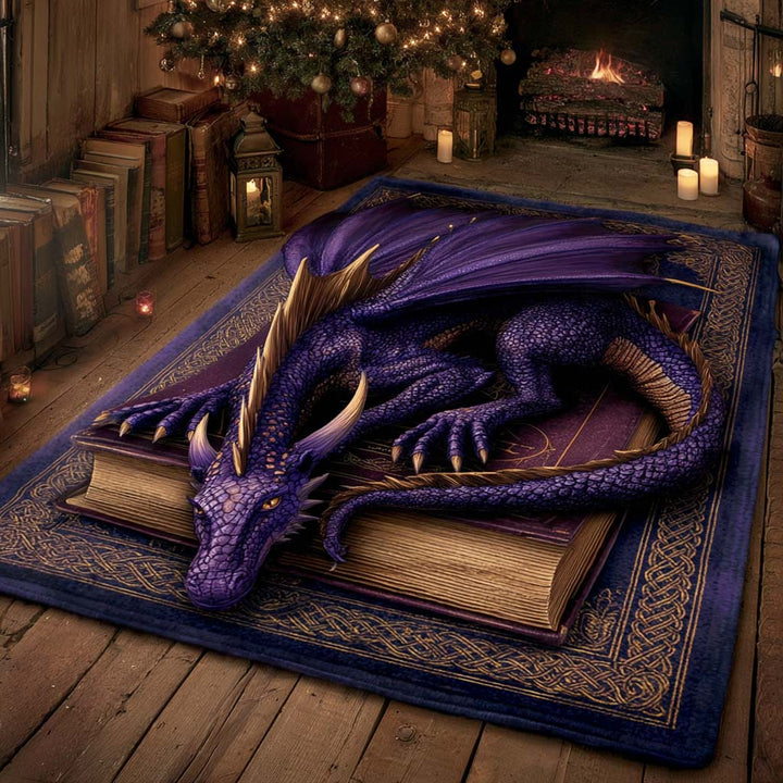Sylvie - Tapis décoratif Dragon Enchanté en Améthyste
