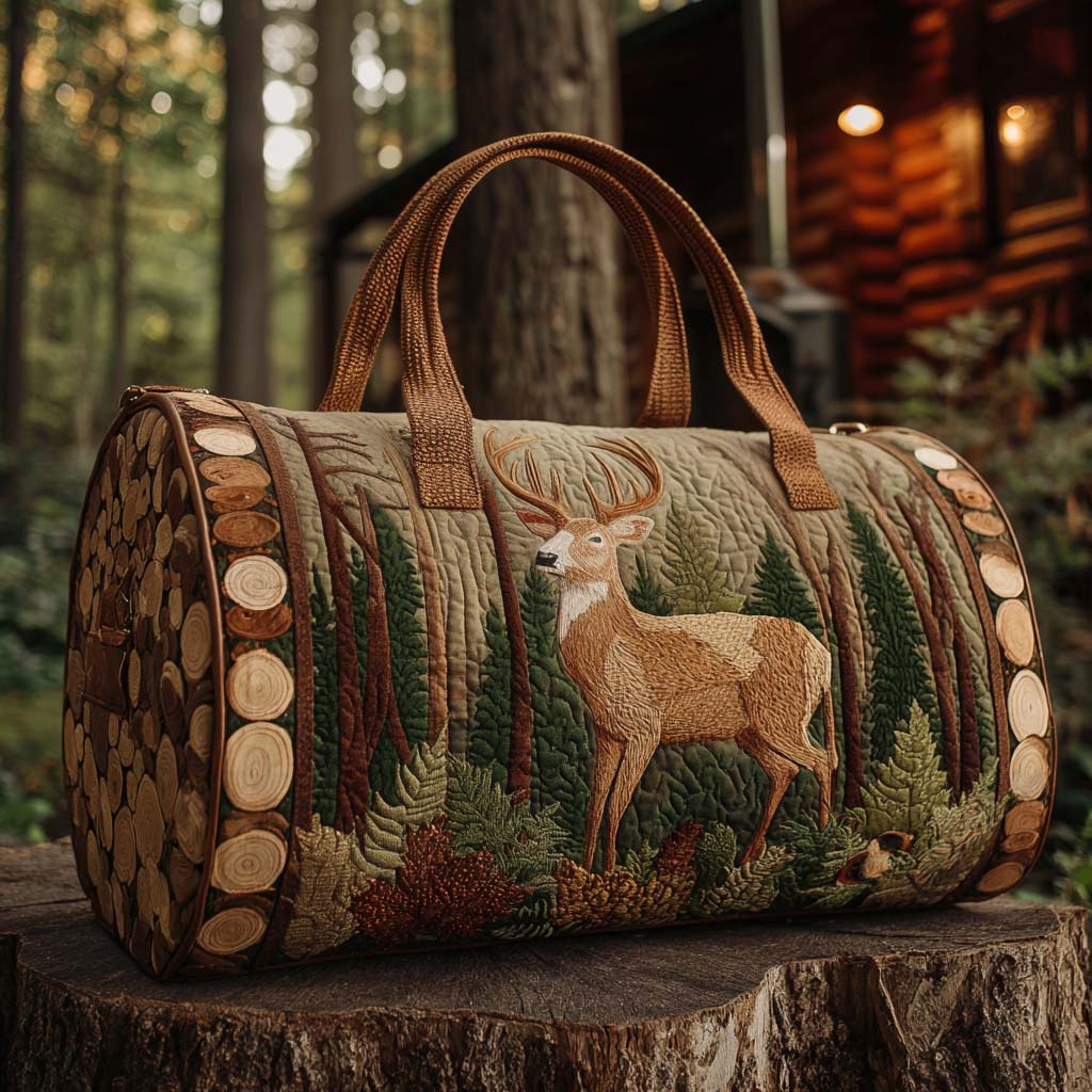 Sac de Voyage Matelassé - Cerf d'Automne
