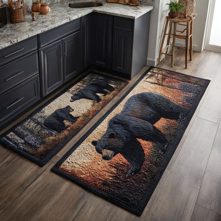 Camélia - Tapis de cuisine Ours Refuge