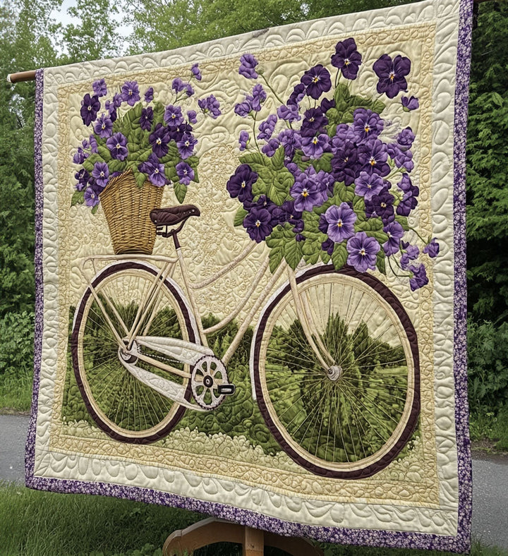 Véronique - Tapis décoratif Artistique Bouquet de Bicyclettes