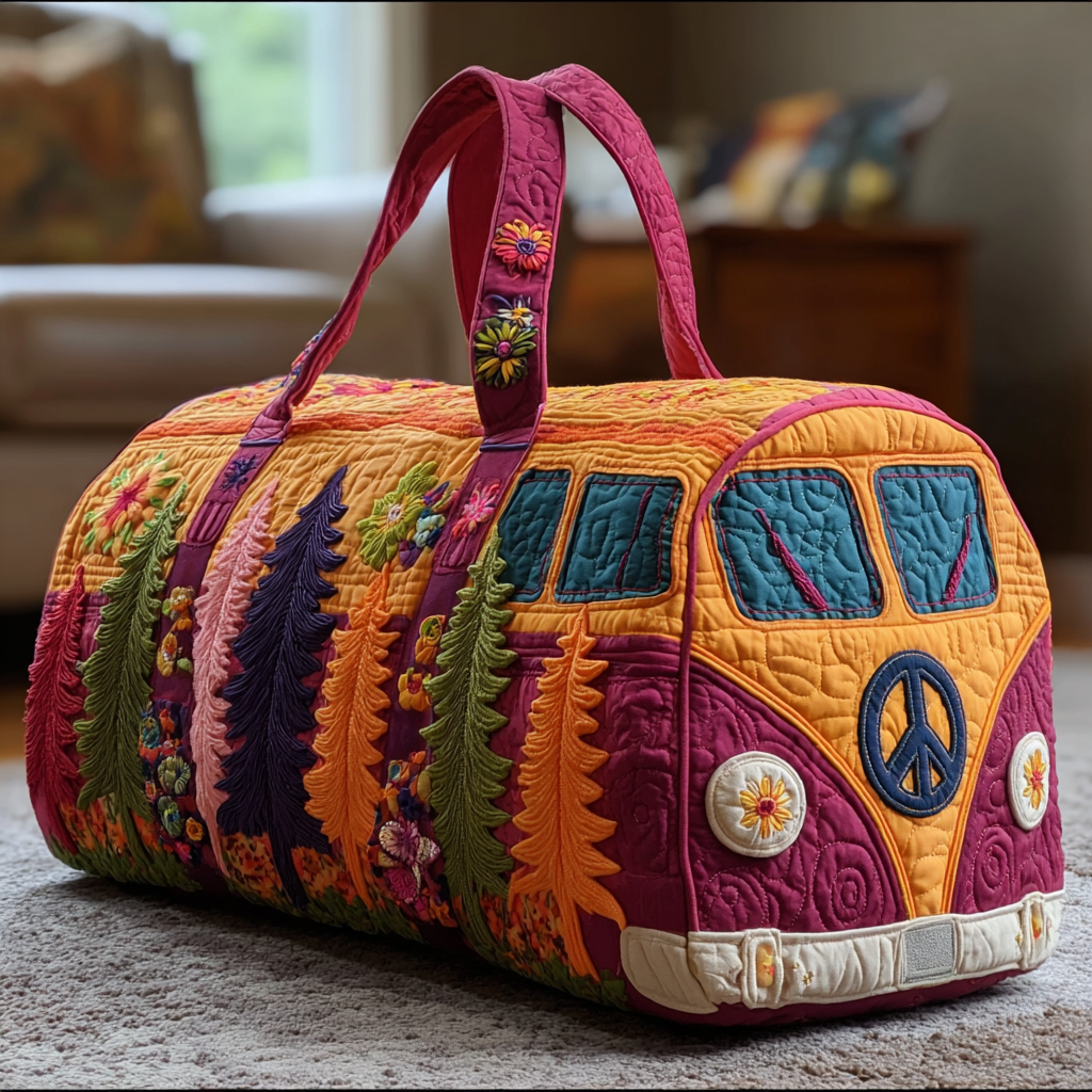 Sac de Voyage Matelassé - Voyage Fleuri