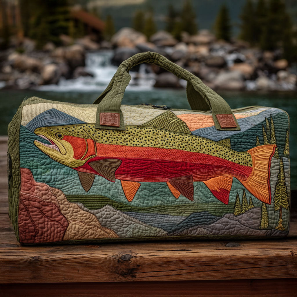 Sac de Voyage Matelassé - Truite de Ruisseau