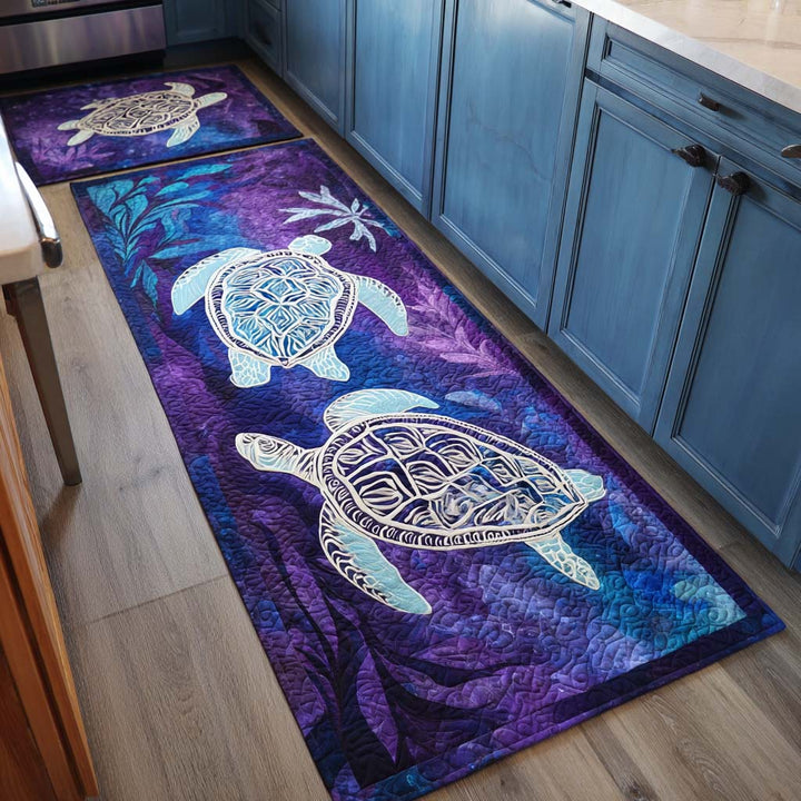 Anaïs - Tapis de cuisine Fond Marin Profond