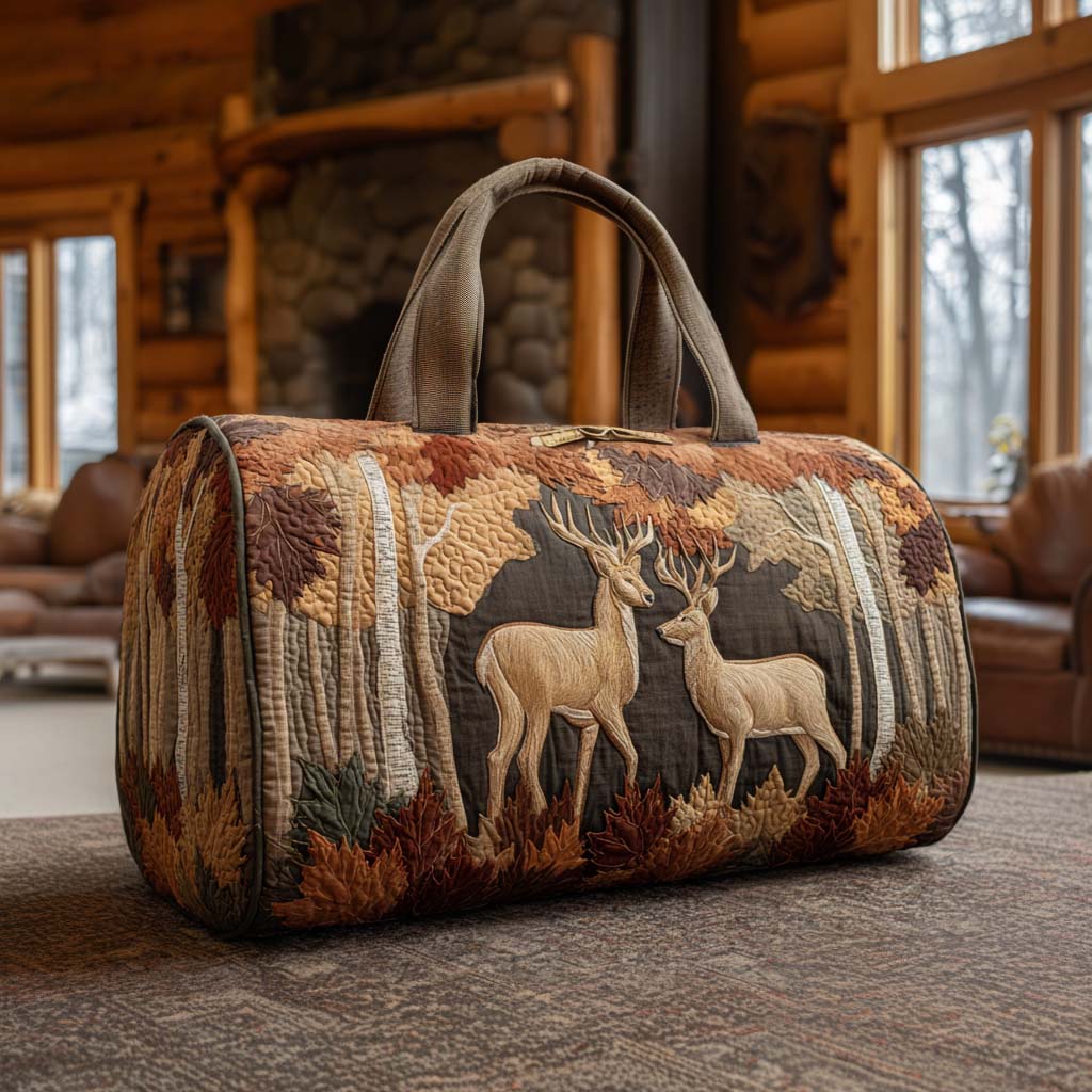 Sac de Voyage Matelassé - Cerf en Forêt