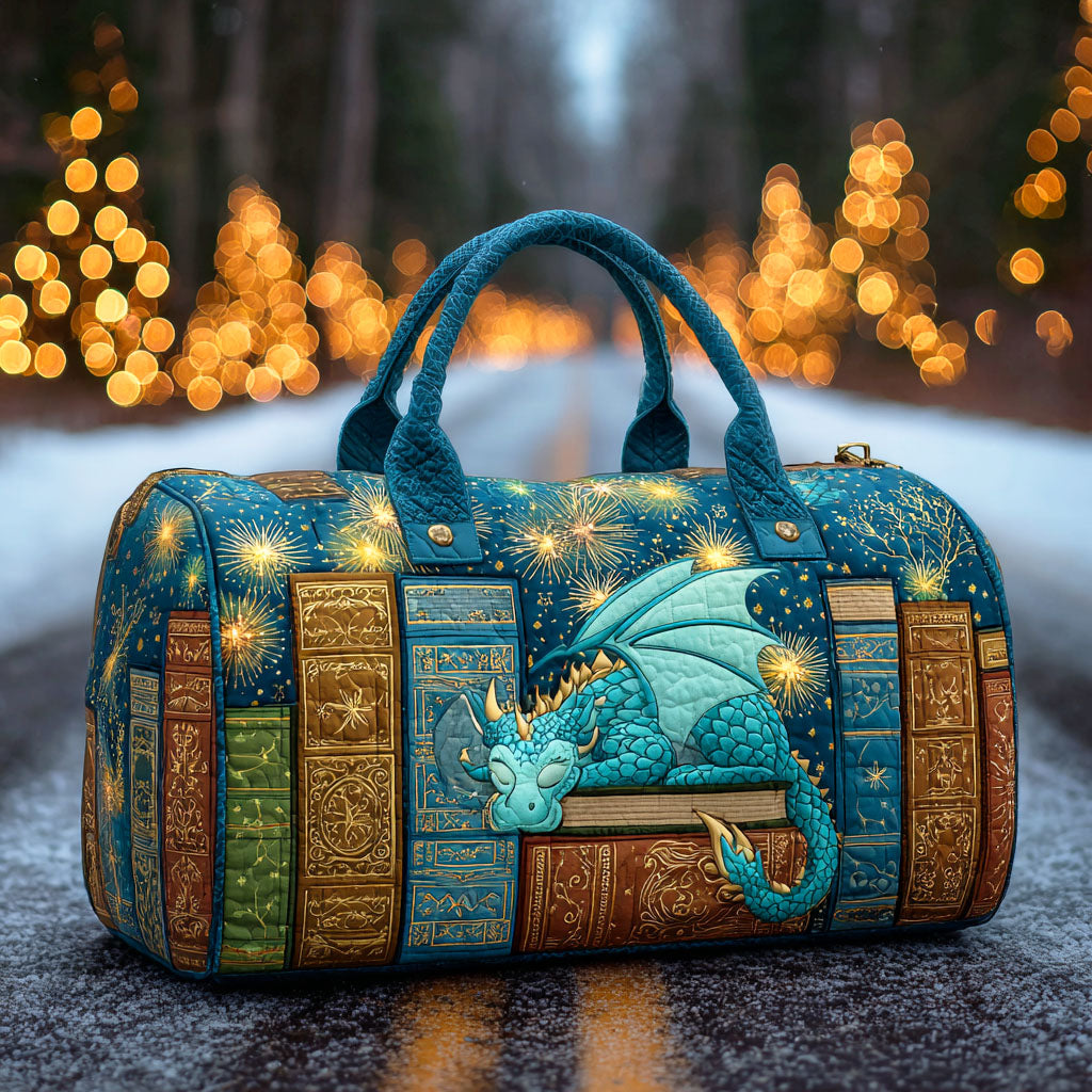 Sac de Voyage Matelassé - Dragon et Grimoire