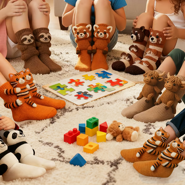 Sophie - Chaussettes Rayées Hautes