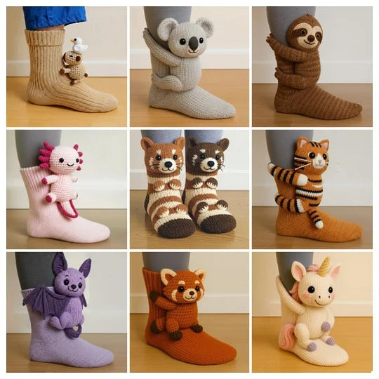 Lydie - Chaussettes à Motif Vache