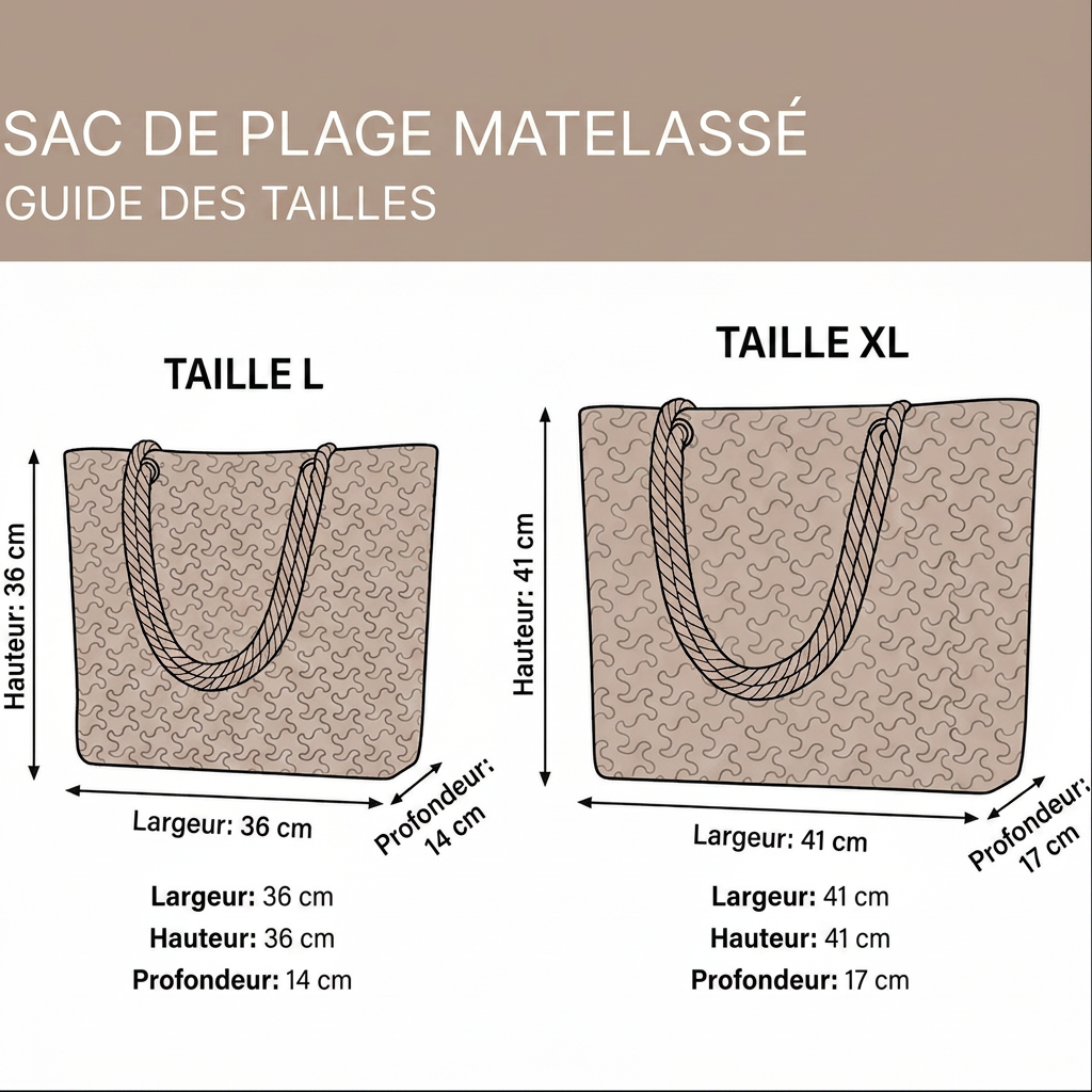 Amélie | Sac de plage fait main