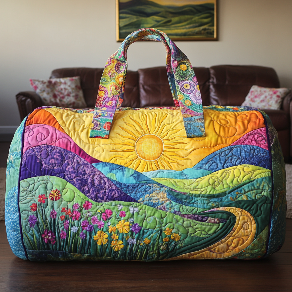 Sac de Voyage Matelassé - Horizon Doré