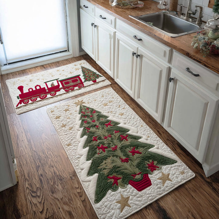 Armelle - Tapis de cuisine De Noël à Arbre et Pin