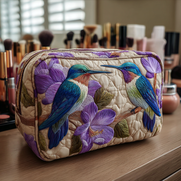 Mila - Trousse de toilette matelassée Colibri Délicat