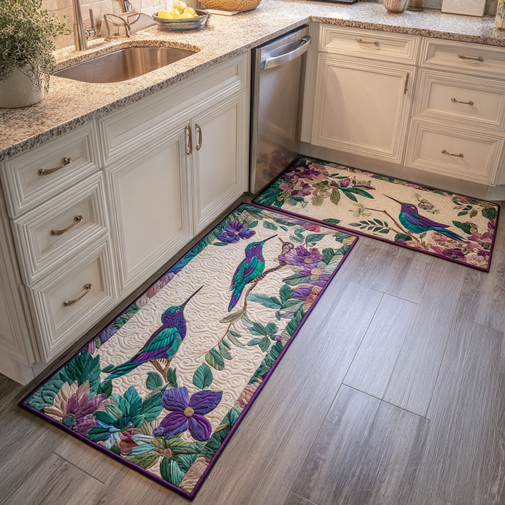 Morgane - Tapis de cuisine Colibri et Atmosphère Légère