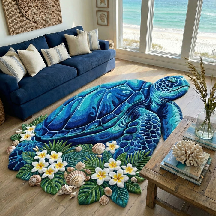 Pauline - Tapis décoratif Île Tortue