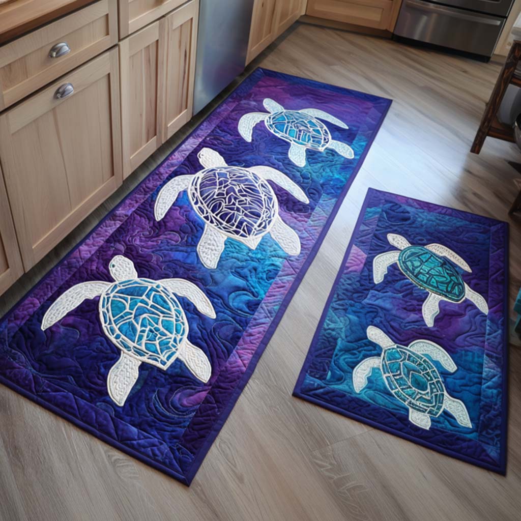 Jade - Tapis de cuisine Tortue Marine