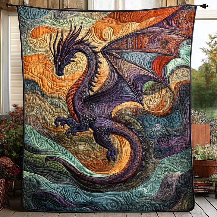 Eugénie - Couverture matelassée Serpent Lunaire