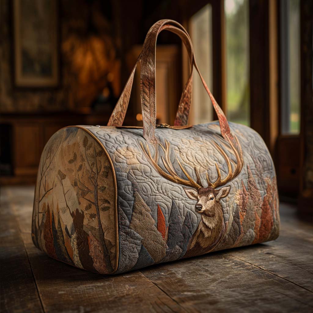 Sac de Voyage Matelassé - Cerf Majestueux