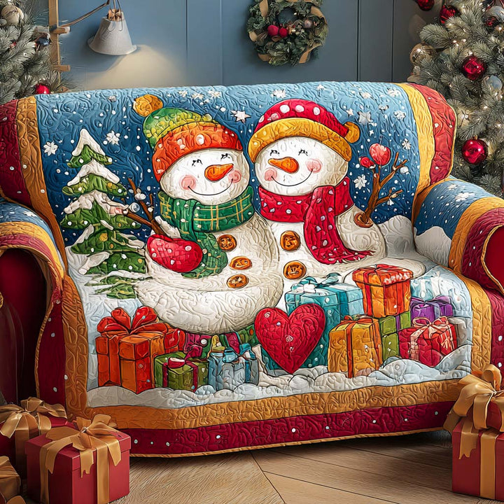 Olympe - Housse de canapé matelassée Motif de Noël