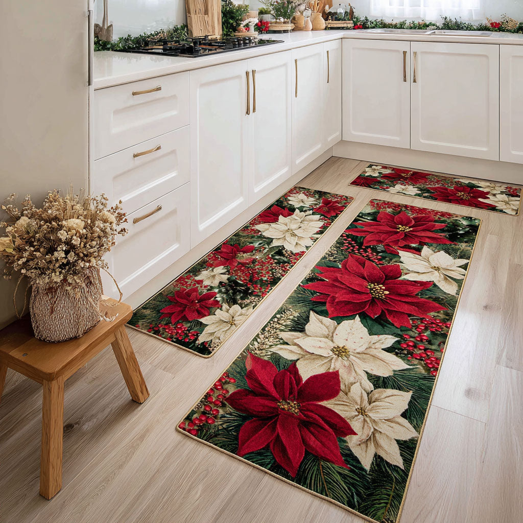 Gwenaëlle - Tapis de cuisine De Noël à Sentier Festif