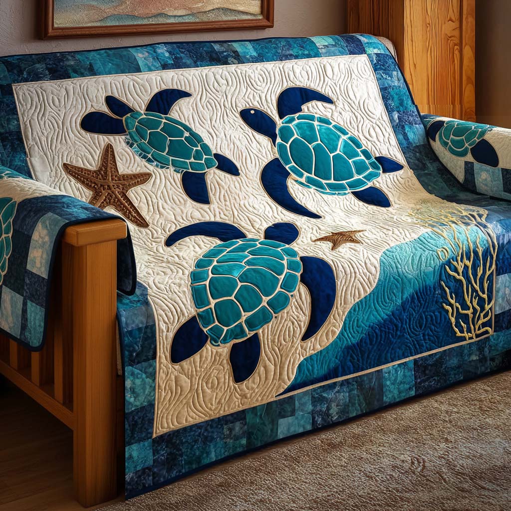 Colombe - Housse de canapé matelassée Tortue
