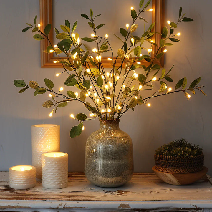 Branche d'Olivier avec Lumières Décoratives