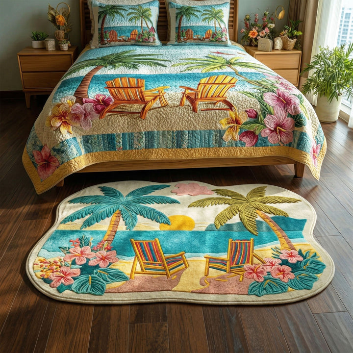 Jeanne - Tapis décoratif Palmier