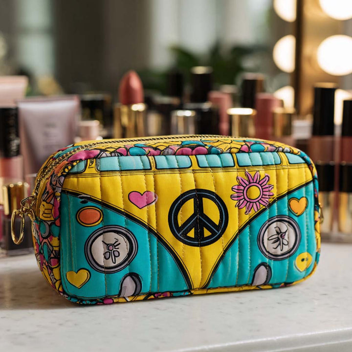 Diane - Trousse de toilette matelassée Combi de la Paix Lumineux