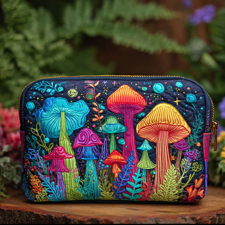 Colombe - Trousse de toilette matelassée Champignon de la Paix