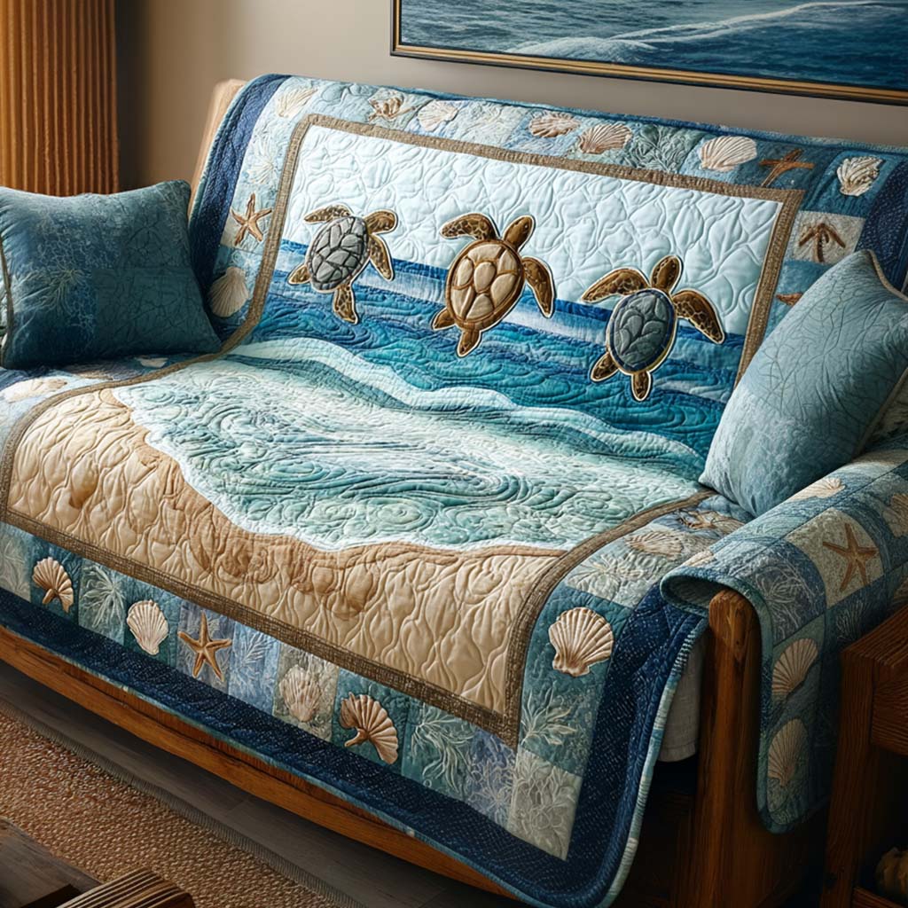 Colombe - Housse de canapé matelassée Tortue