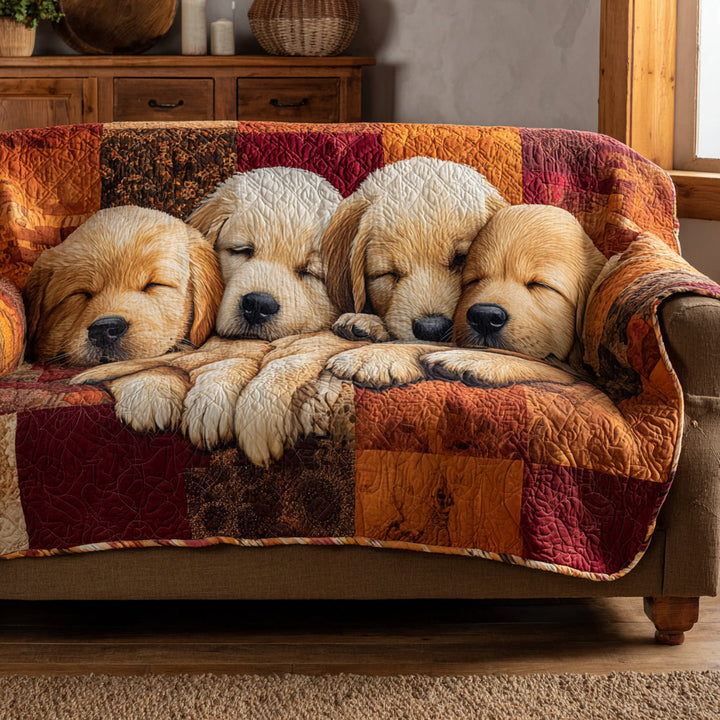 Cerise - Housse de canapé matelassée Doré Retriever