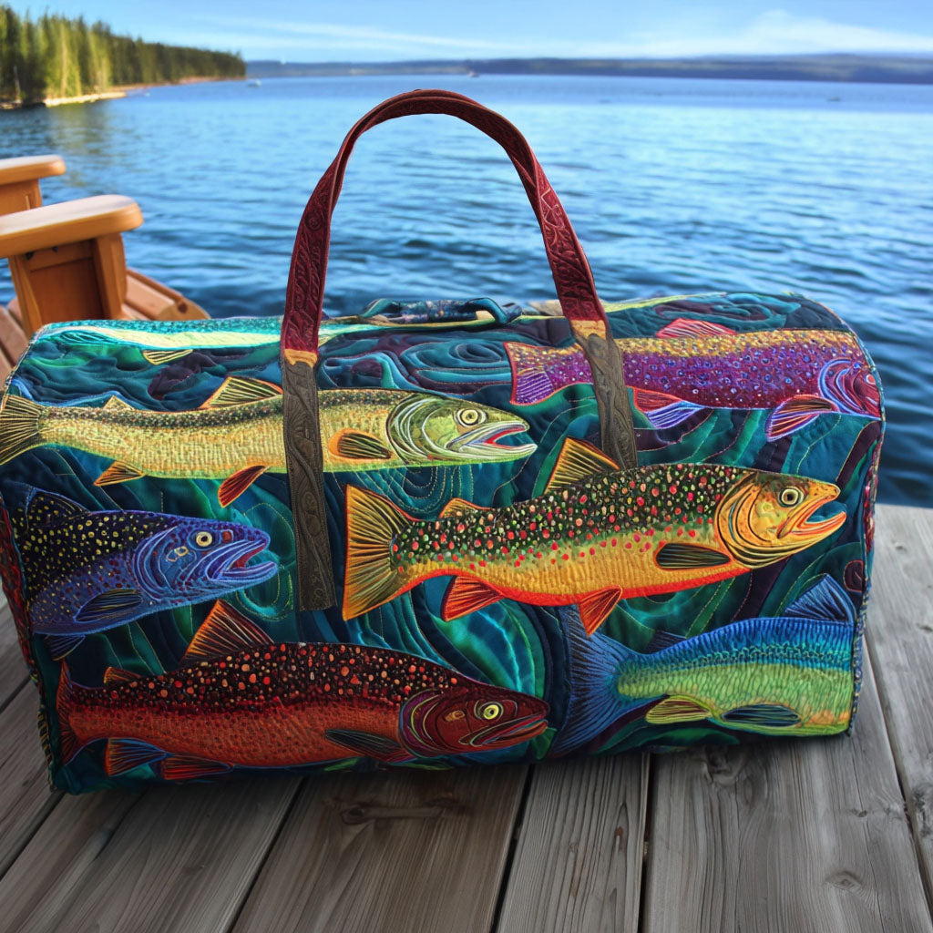 Sac de Voyage Matelassé - Truite Arc-en-ciel