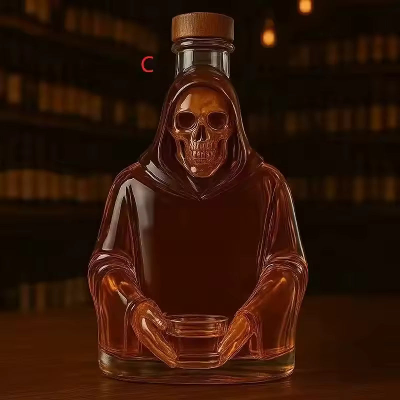 Bouteille de Whisky Tête de Mort