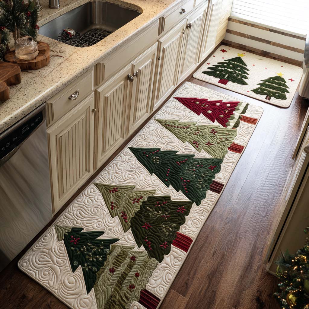 Valérie - Tapis de cuisine De Noël à Pin