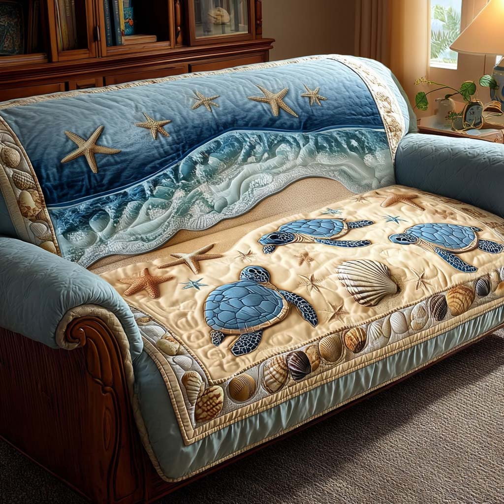 Colombe - Housse de canapé matelassée Tortue
