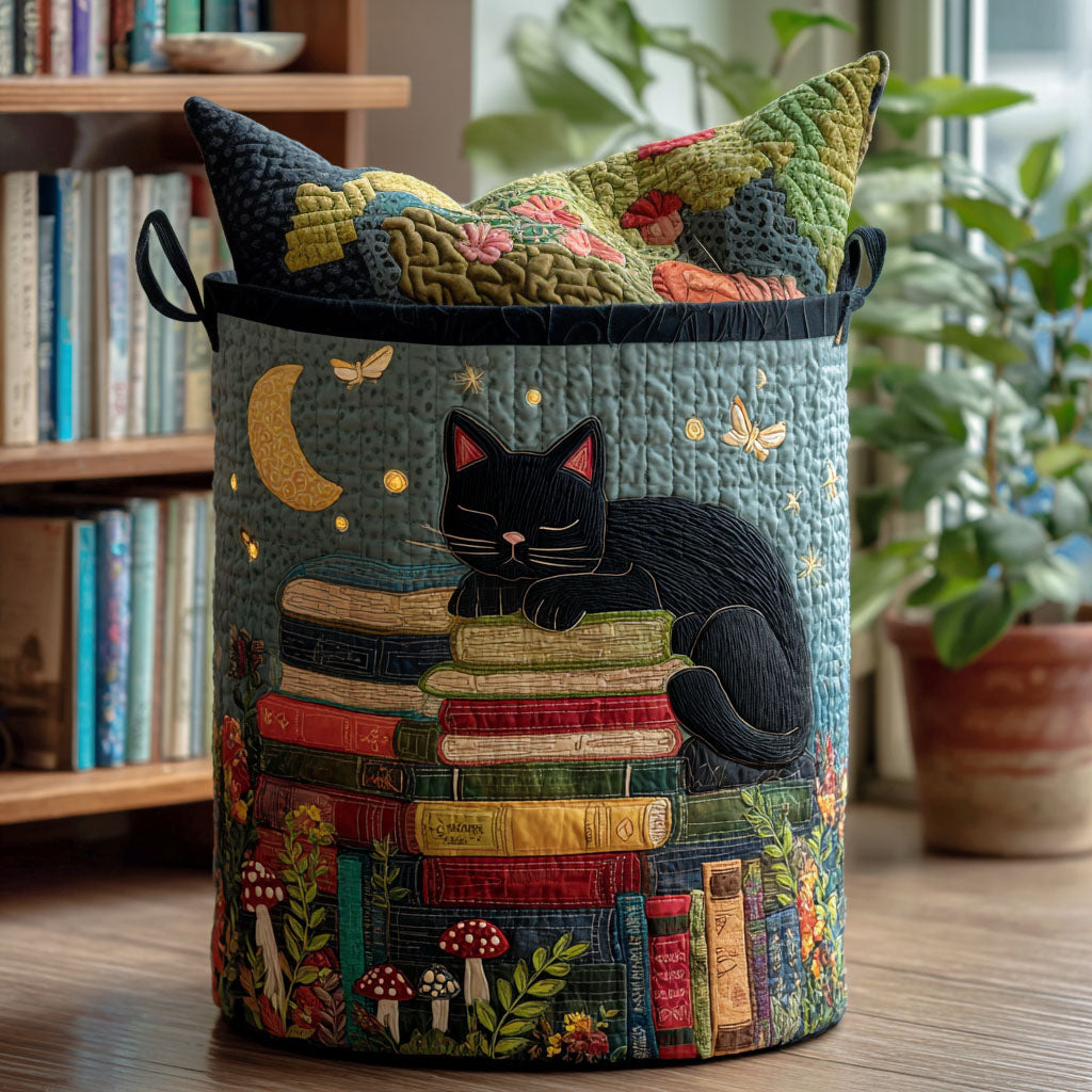 Panier à Linge Matelassé - Pays des Livres Étoilé