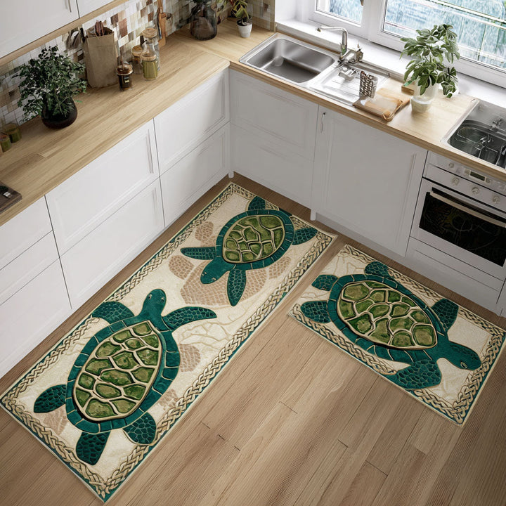 Louise - Tapis de cuisine Coquillages Délicat