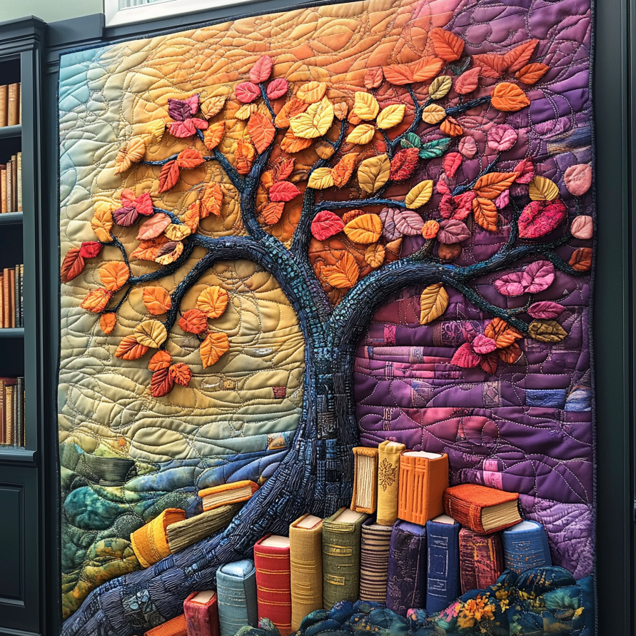 Félicité - Couverture matelassée Arbre de Livres
