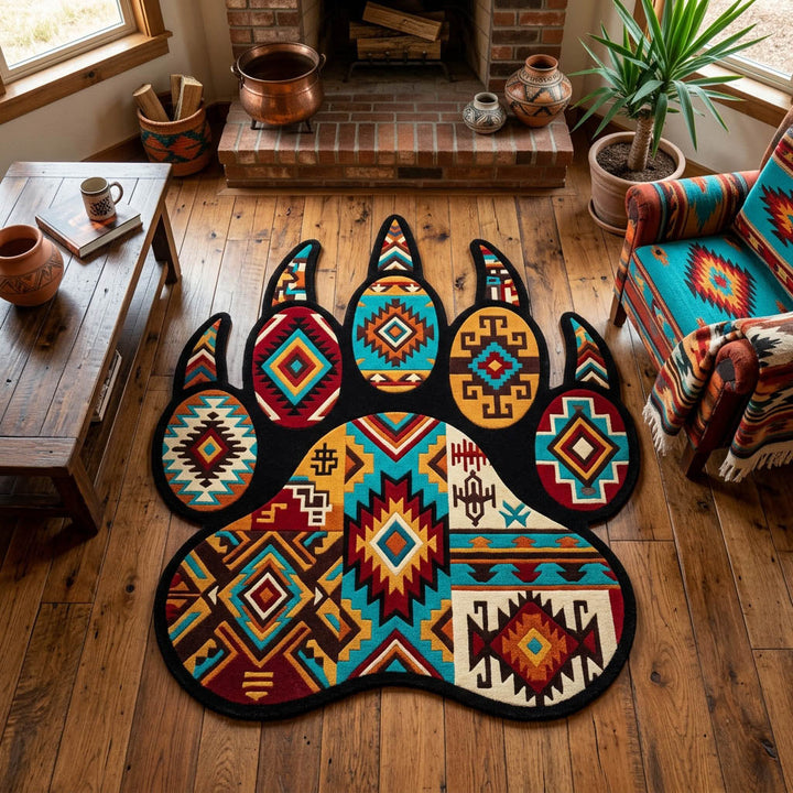 Emma - Tapis décoratif Tribal Patte