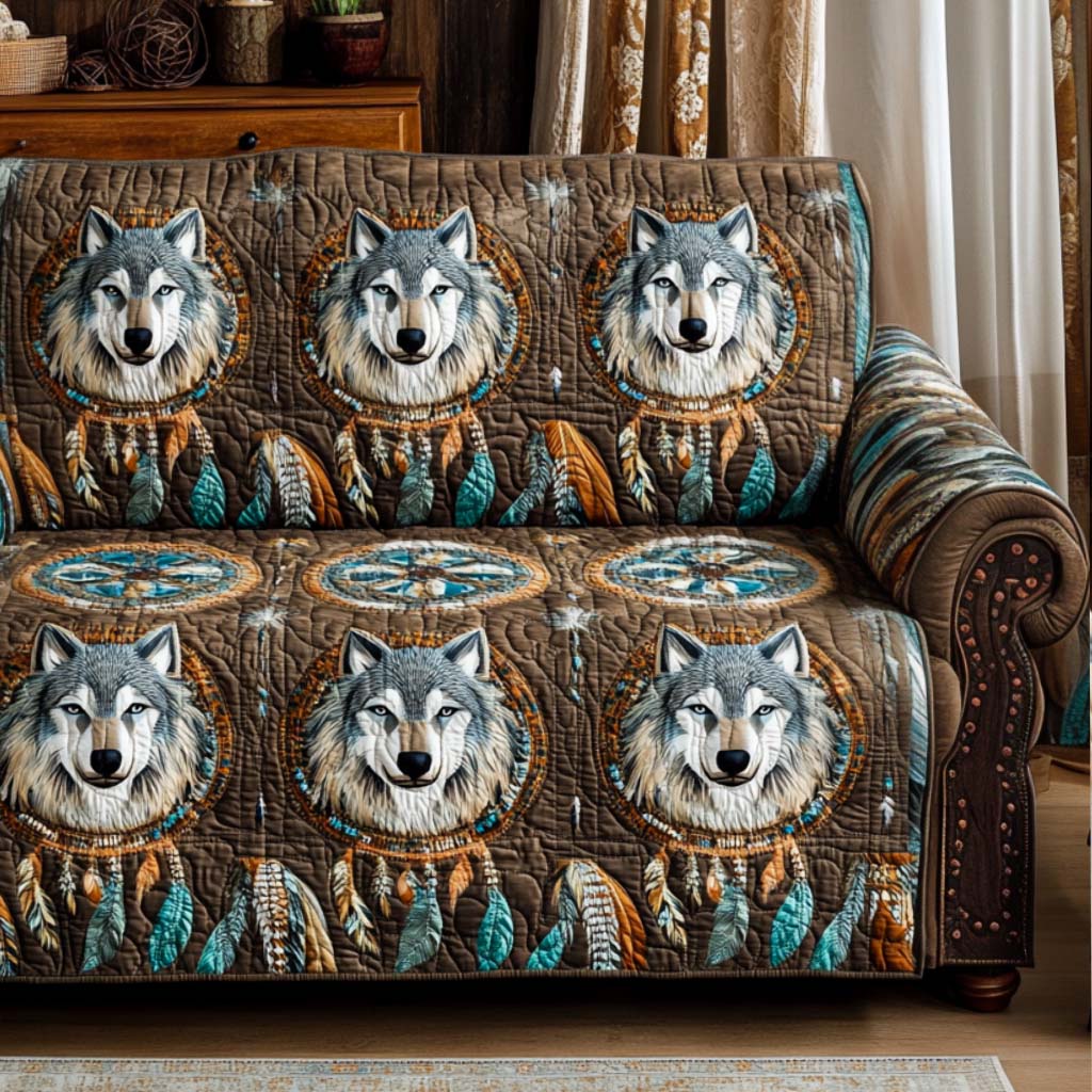 Constance - Housse de canapé matelassée Motif Décoratif