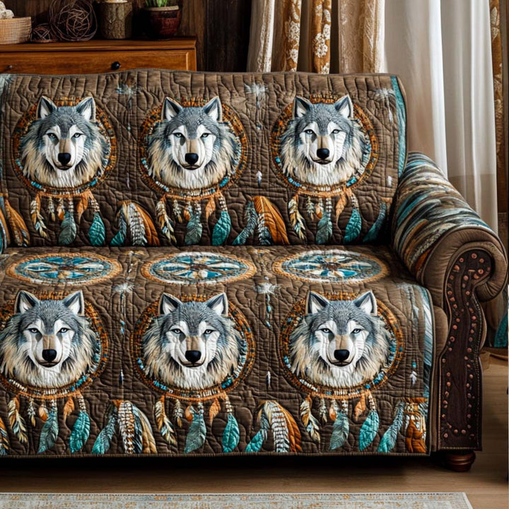Constance - Housse de canapé matelassée Motif Décoratif
