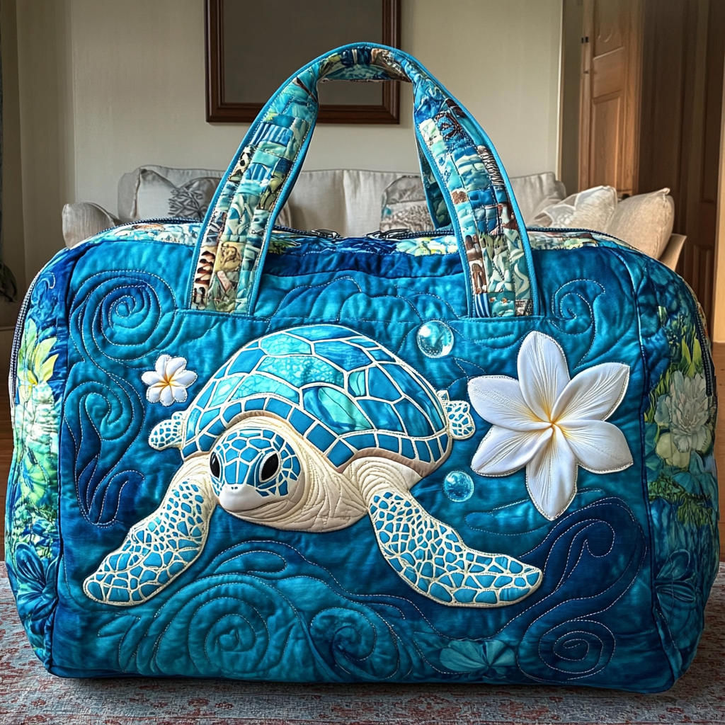 Sac de Voyage Matelassé - Tortue Marine III