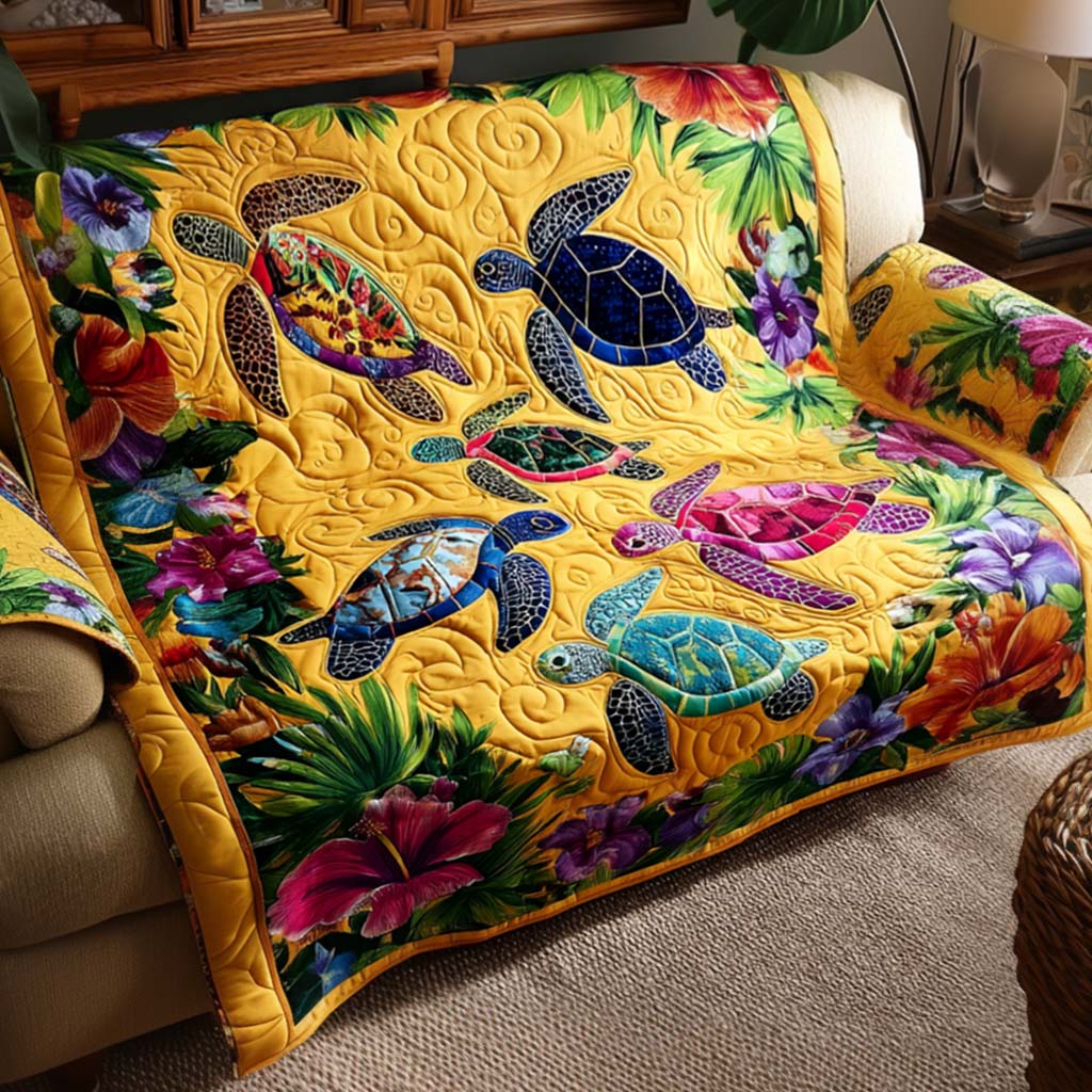 Colombe - Housse de canapé matelassée Tortue