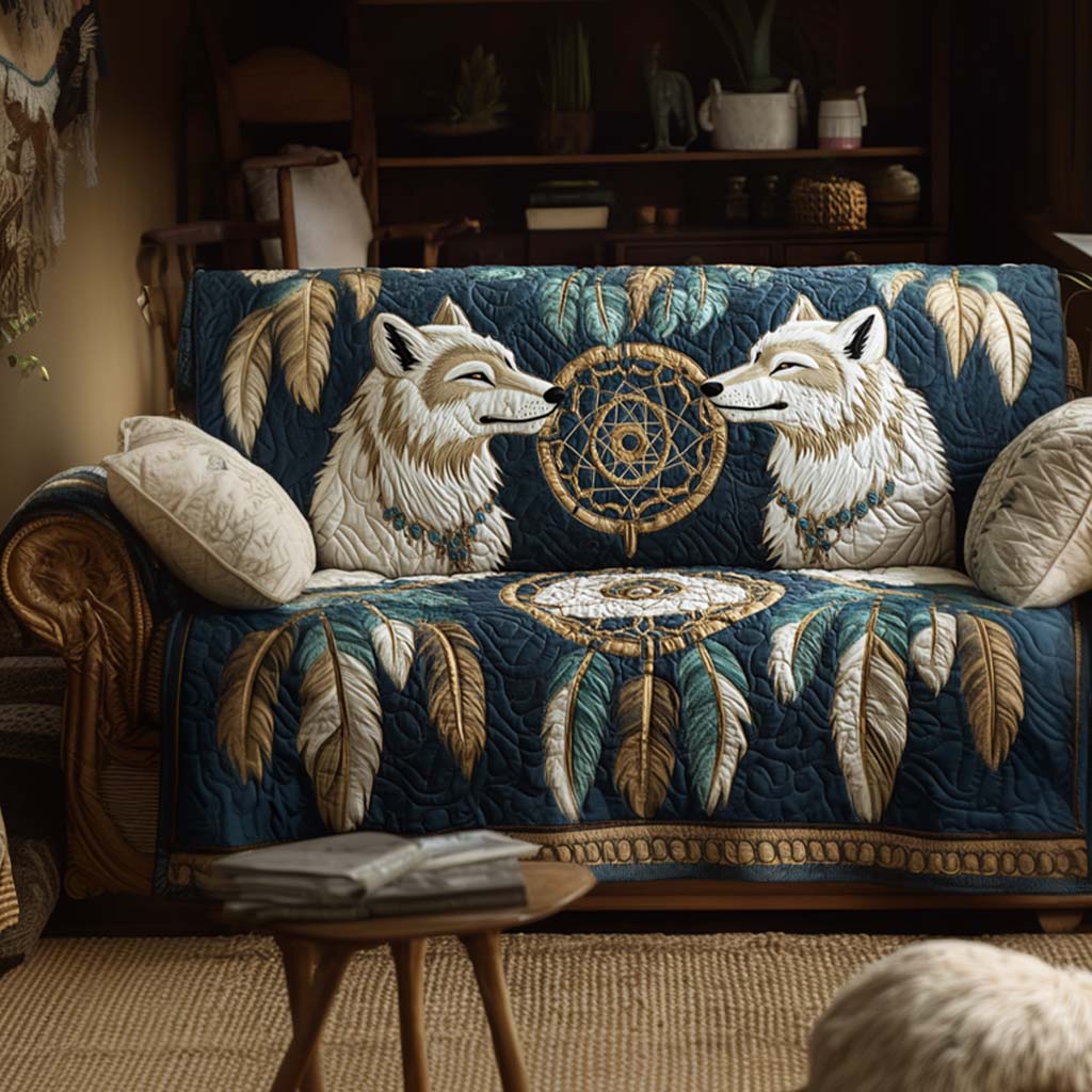 Constance - Housse de canapé matelassée Motif Décoratif