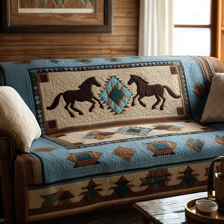 Constance - Housse de canapé matelassée Motif Décoratif